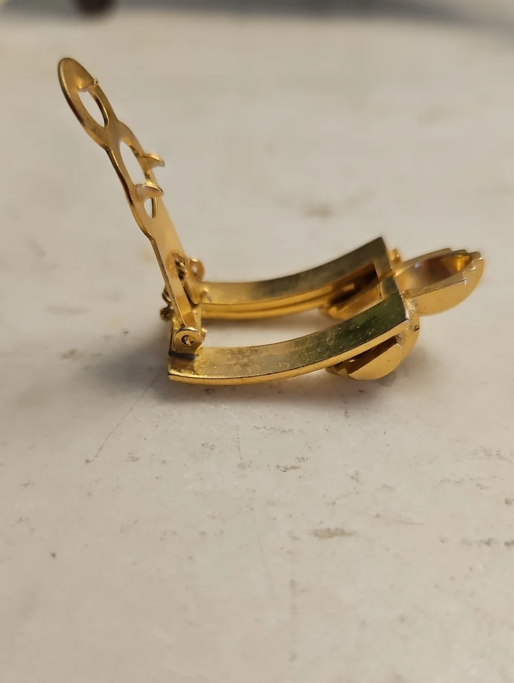 MONET Gold Tie/Lapel/Shoe Clip VINTAGE EUC
